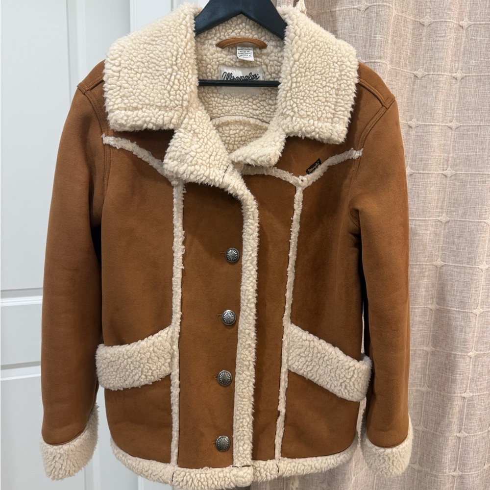 WRANGLER FAUX SHEARLING BARN COAT